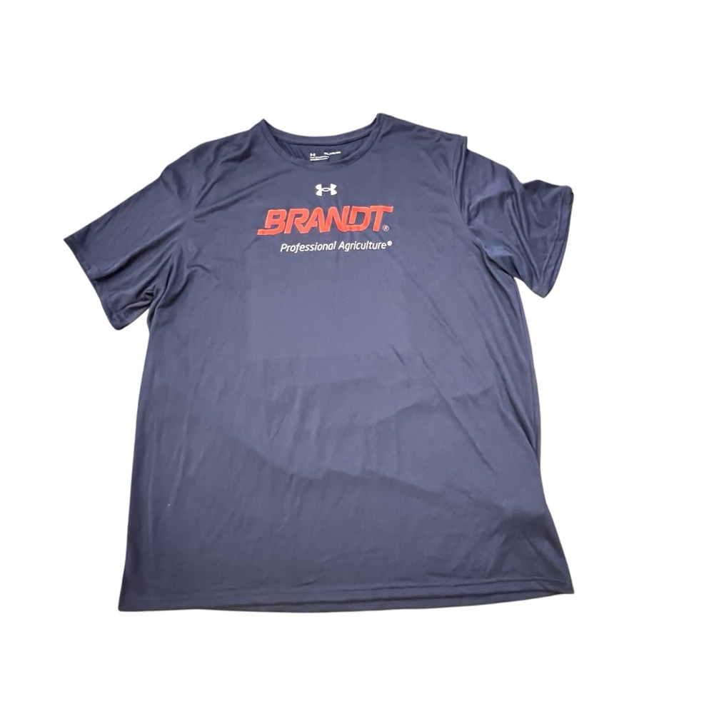 Under Armour Shirt Mens Loose Locker Tee Short Sleeve Blue 2XL Logo Casual Gym
